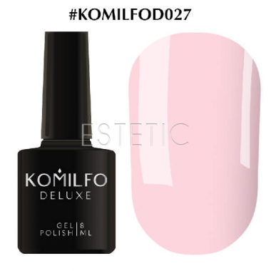 Гель-лак Komilfo Deluxe Series №D027 (світлий, лілово-рожевий, емаль), 8 мл