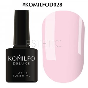 Гель-лак Komilfo Deluxe Series №D028 (светлый, розово-лиловый, эмаль), 8 мл