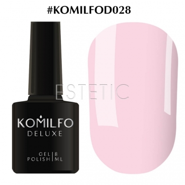 Гель-лак Komilfo Deluxe Series №D028 (світлий, рожево-ліловий, емаль), 8 мл
