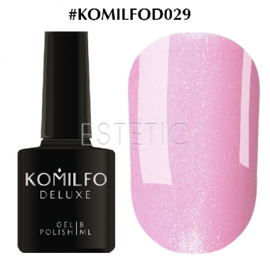 Гель-лак Komilfo Deluxe Series №D029 (розовый с шиммером), 8 мл