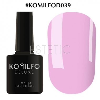 Гель-лак Komilfo Deluxe Series №D039 (приглушений рожево-ліловий, емаль), 8 мл