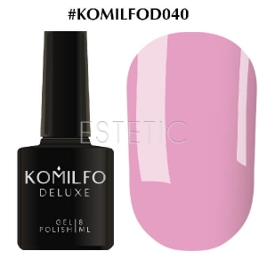 Гель-лак Komilfo Deluxe Series №D040 (рожево-ліловий, емаль), 8 мл