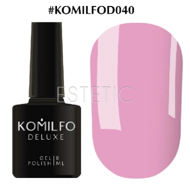 Гель-лак Komilfo Deluxe Series №D040 (розово-лиловый, эмаль), 8 мл