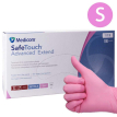 MEDICOM Рукавички нітрилові рожеві SafeTouch Advanced Extend Pink (S) щільність 3,6 г (1 пара)