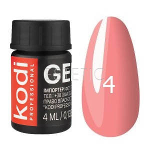 Kodi Professional Gel Paint №04 - гель-краска (нежно-розовый), 4 мл
