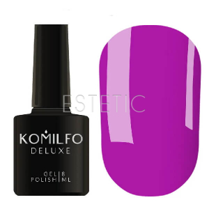 Гель-лак Komilfo Deluxe Series №D047 (фіолетово-баклажановий, емаль), 8 мл