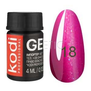 Kodi Professional Gel Paint №18 - гель-фарба (яскраво-рожевий), 4 мл