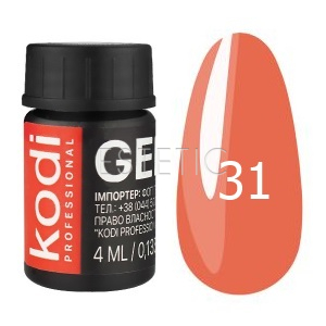 Kodi Professional Gel Paint №31 - гель-фарба (цегляний), 4 мл