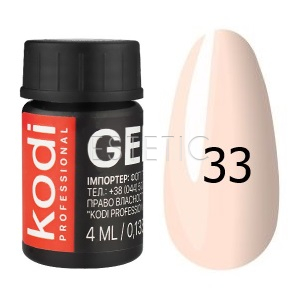 Kodi Professional Gel Paint №33 - гель-фарба (світло-рожевий), 4 мл