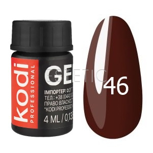 Kodi Professional Gel Paint №46 - гель-фарба (гіркий шоколад), 4 мл
