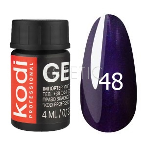 Kodi Professional Gel Paint №48 - гель-фарба (фіолетово-синій), 4 мл