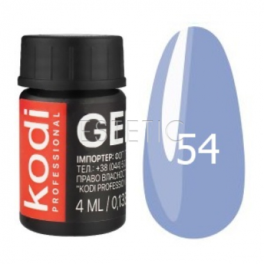 Kodi Professional Gel Paint №54 - гель-краска (светло-васильковый), 4 мл