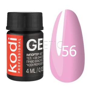 Kodi Professional Gel Paint №56 - гель-краска (бледный сиренево-розовый), 4 мл