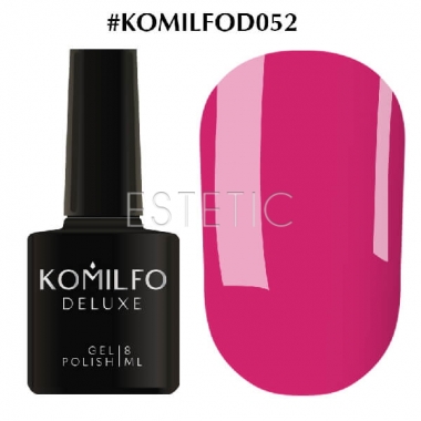 Гель-лак Komilfo Deluxe Series №D052 (насичений яскраво-рожевий, емаль), 8 мл