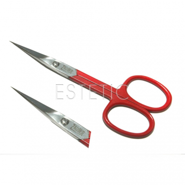 Zauber 01-172R Ножиці для нігтів прямі, червоні (25 мм)