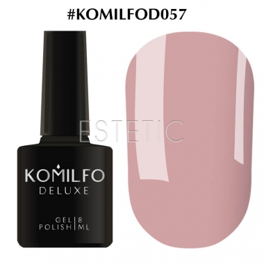 Гель-лак Komilfo Deluxe Series №D057 (приглушений рожево-ліловий, емаль), 8 мл