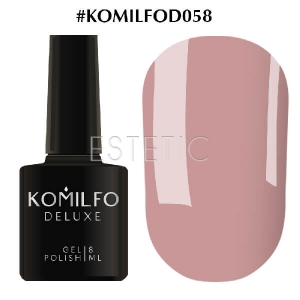 Гель-лак Komilfo Deluxe Series №D058 (рожеве какао, емаль), 8 мл
