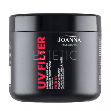 Joanna Professional Маска с фильтром UV для окрашенных волос с ароматом вишни, 500 мл
