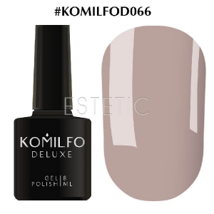 Гель-лак Komilfo Deluxe Series №D066 (приглушений, сіро-бузковий, емаль), 8 мл