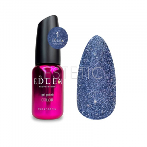 Гель-лак EDLEN Flash Fire №001 (серо-голубой, светоотражающий), 9 мл