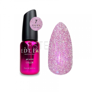 Гель-лак EDLEN Flash Fire №007 (розово-лиловый, светоотражающий), 9 мл