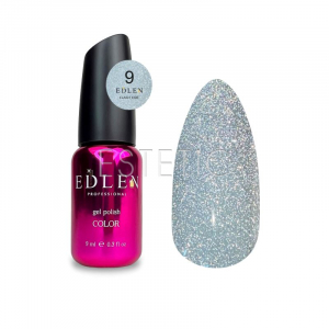 Гель-лак EDLEN Flash Fire №009 (серебристый, светоотражающий), 9 мл
