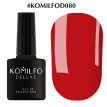 Гель-лак Komilfo Deluxe Series №D080 (червоний, емаль), 8 мл