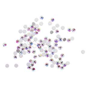 Komilfo Стрази копія Сваровскі, Crystal AB, розмір 6 (100 штук в упаковці)