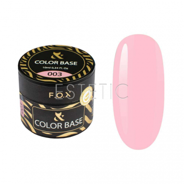 F.O.X Color Base №003 - Камуфлирующая цветная база (розовая), 10 мл