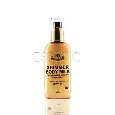 HD Hollywood Shimmer Body Milk BRONZE Солнцезащитное молочко с шиммером для тела SPF10 (бронза), 100 мл