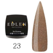 Edlen Professional French Rubber Base №023 - Камуфлююча база для гель-лаку (карамельний, з блискітками), 30 мл