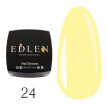 Edlen Professional French Rubber Base №024 - Камуфлююча база для гель-лаку (ніжно-жовта, емаль), 30 мл