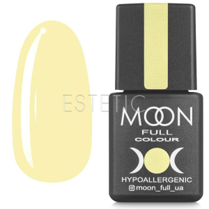 MOON FULL Barbie color Rubber base №013 Цветное базовое покрытие (светло-лимонный, эмаль), 8 мл