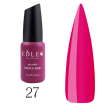 Edlen Professional French Rubber Base Summer Neon №027 - Камуфлююча база для гель-лаку (малиновий, неоновий), 9 мл
