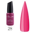Edlen Professional French Rubber Base Summer Neon №028 - Камуфлирующая база для гель-лака (розовый, неоновый), 9 мл