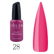 Edlen Professional French Rubber Base Summer Neon №028 - Камуфлирующая база для гель-лака (розовый, неоновый), 17 мл