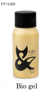 F.O.X Bio Gel (3in1 Base/Top/Builder) - Прозорий біо-гель для укріплення нігтів, 30 мл