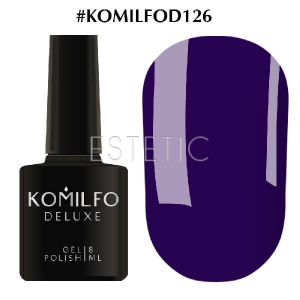 Гель-лак Komilfo Deluxe Series №D126 (темно-синий, эмаль), 8 мл