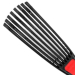 Фото 3 - VILINS 216118 Щітка віялова для укладання волосся (чорно-червона)