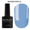 Гель-лак Komilfo Deluxe Series №D132 (яскравий блакитний, емаль), 8 мл