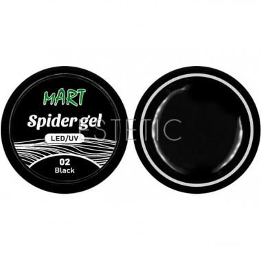 mART Spider Gel №02 Black - Гель-паутинка (черный), 5 мл