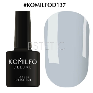 Гель-лак Komilfo Deluxe Series №D137 (светлый, серо-голубой, эмаль), 8 мл