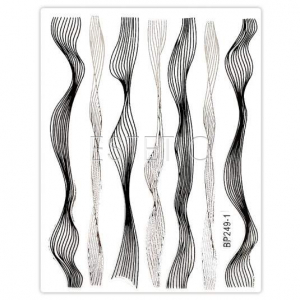 mART Стрічка гнучка павутинка чорно-срібляста