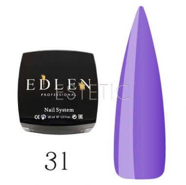 Edlen Professional French Rubber Base №031 - Камуфлирующая база для гель-лака (фиолетово-сиреневый), 30 мл