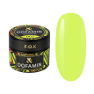 F.O.X Base Dofamin №002 - цветная база для гель-лака (желтый неон), 10 мл