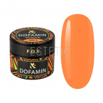 F.O.X Base Dofamin №003 - цветная база для гель-лака (оранжевый неон), 10 мл