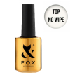 F.O.X Top No Wipe - Закріплювач для гель-лаку БЕЗ липкого шару, 14 мл
