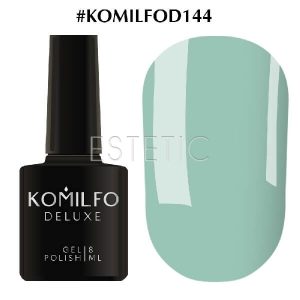 Гель-лак Komilfo Deluxe Series №D144 (бледно-бирюзовый, эмаль), 8 мл