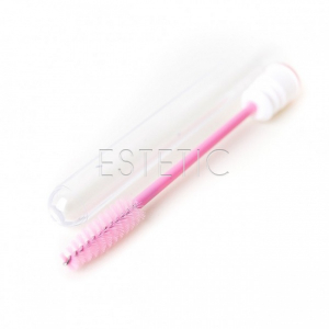 Щіточка для вій в індивідуальній упаковці (рожева), 1 шт