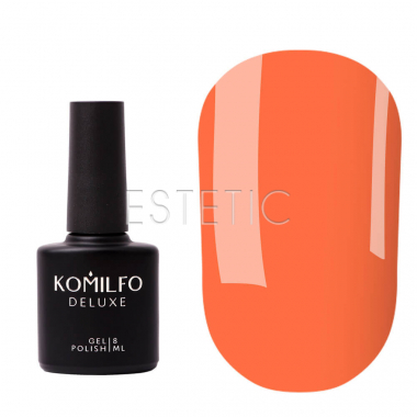 Komilfo Kaleidoscopic Base №008 - кольорове базове покриття (помаранчевий, неон), 8 мл